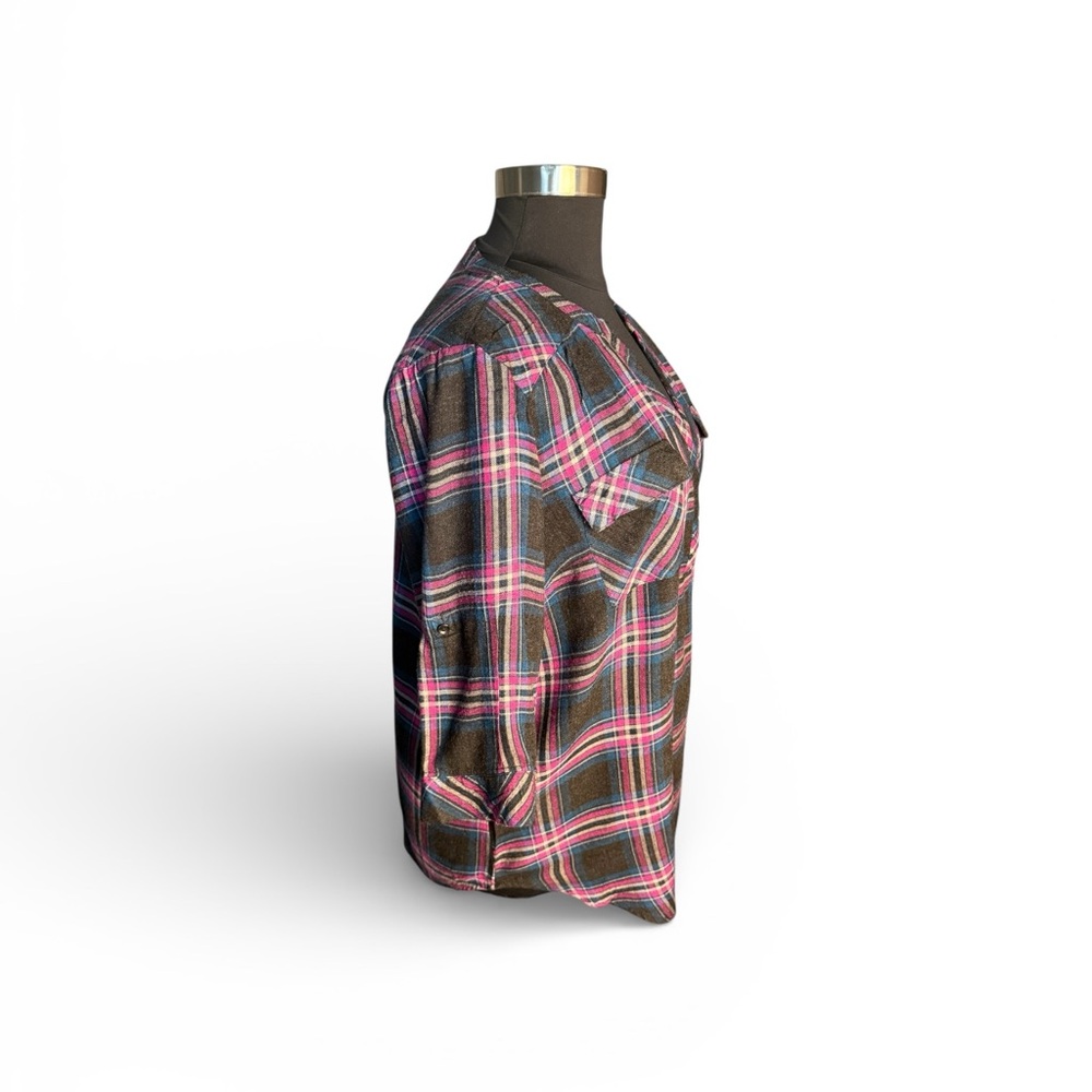 Plaid Women's Tunic Top - Picture 4 of 6